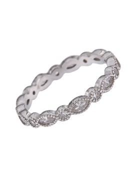 ANILLO CIRCONITA OVALADA