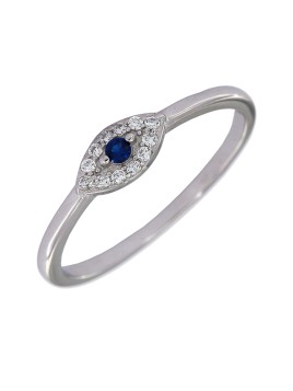 ANILLO PLATA OJO TURCO