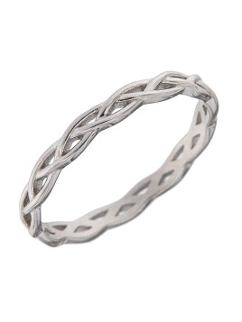 ANILLO TRENZADO PLATA