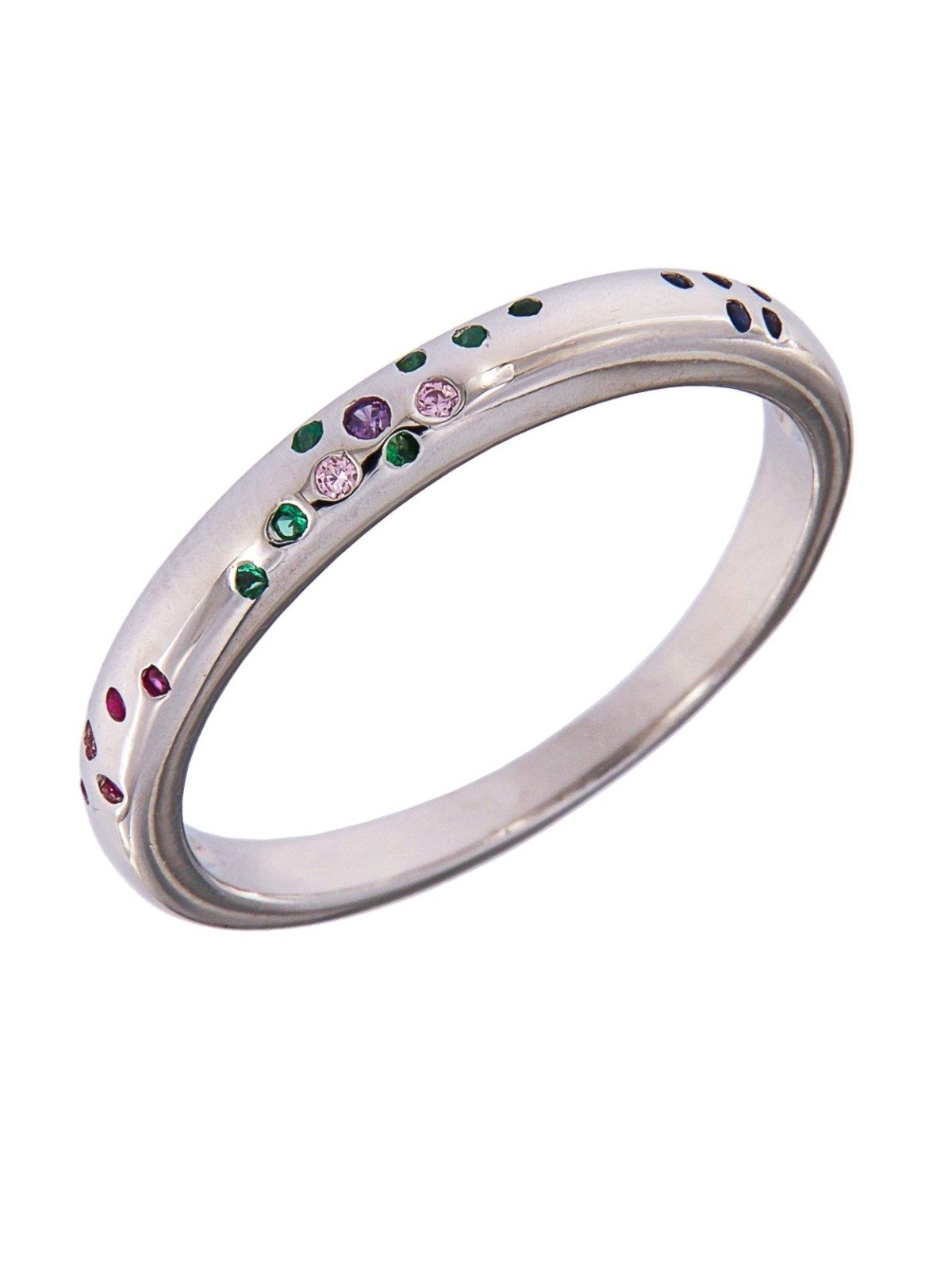 Anillo de Plata Colorido, Plata 925 MM- Joyas Marisol