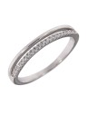 Anillo de Plata con Línea de Circonitas en Plata 925