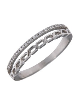 ANILLO DOBLE TRENZADO CON...