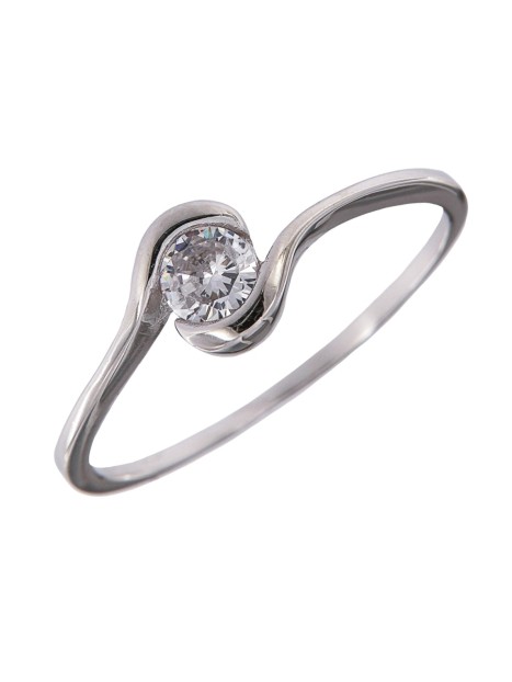 anillo solitario 925 mm