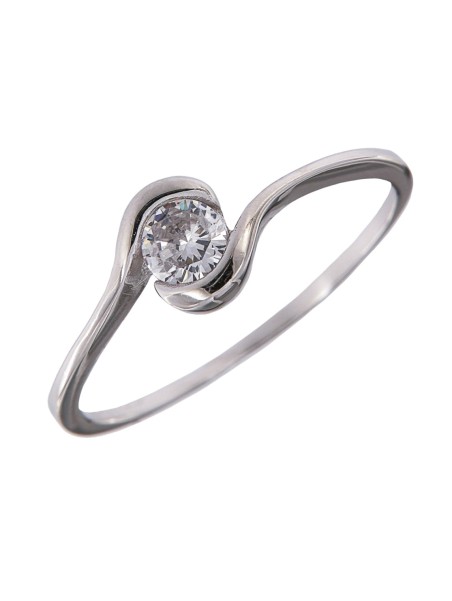 anillo solitario 925 mm