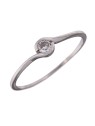 Anillo solitario sencillo  circonita, Plata 925 MM- Joyas Marisol