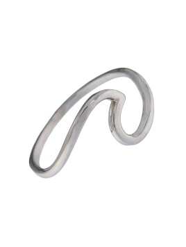 ANILLO PLATA EN FORMA DE OLA