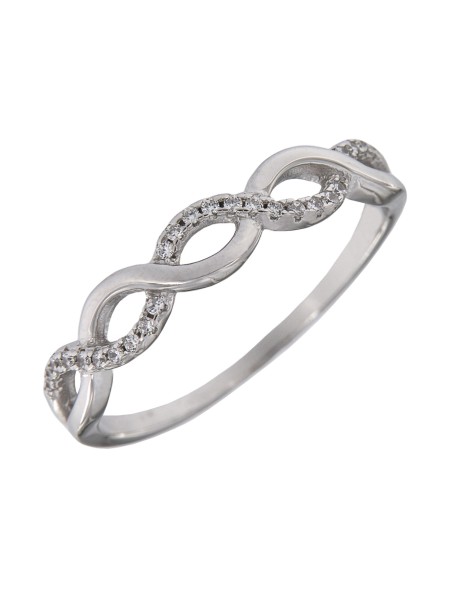 Anillo de Plata con Eslabones de Circonitas en Plata 925