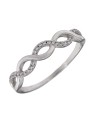 Anillo de Plata con Eslabones de Circonitas en Plata 925