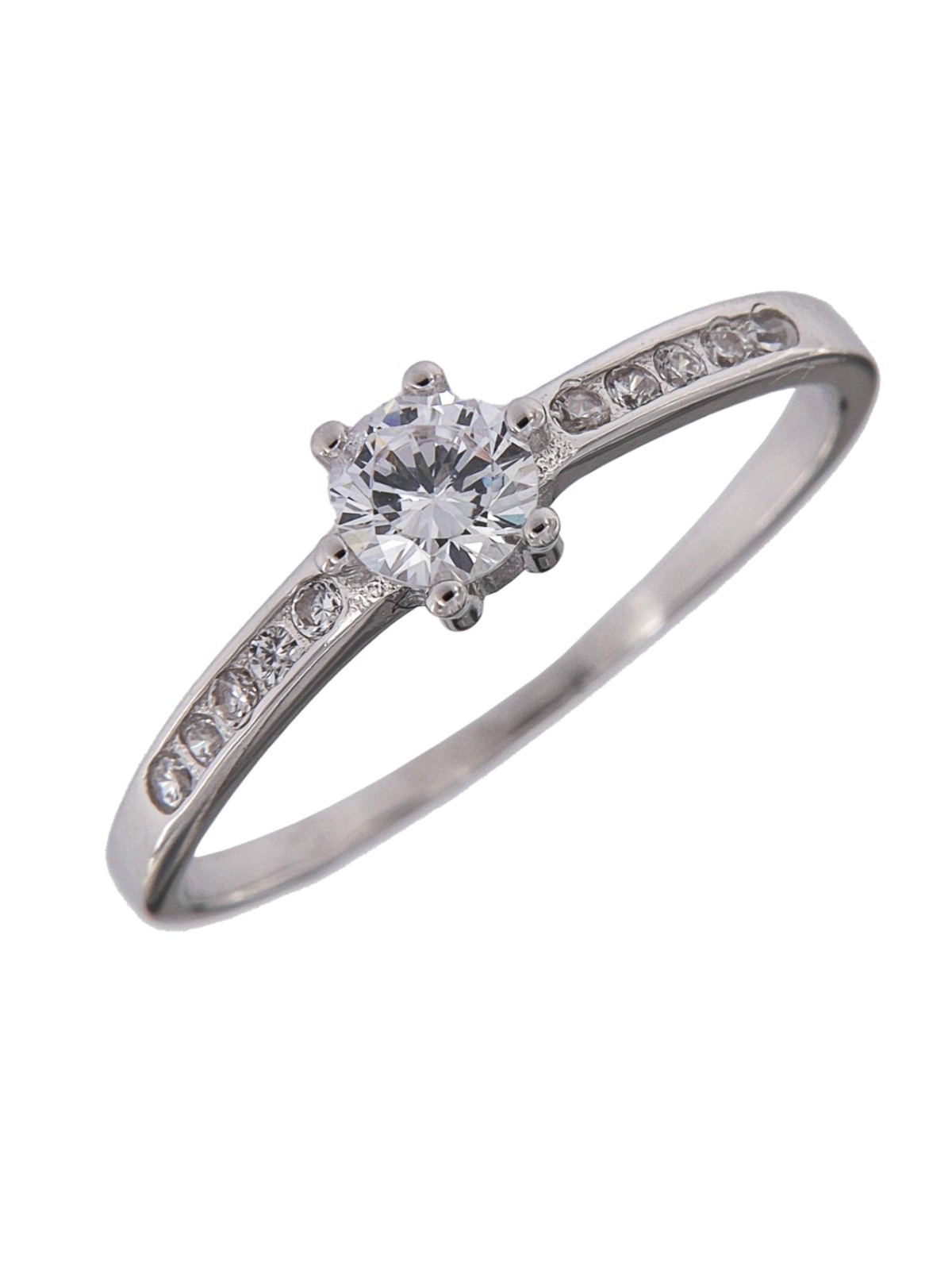 Anillo solitario circonita, Plata 925 MM- Joyas Marisol