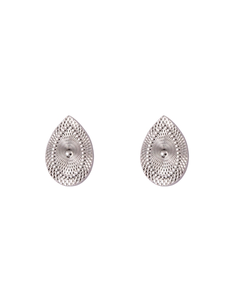 Pendientes de presión gota labrada en Plata de Ley 925