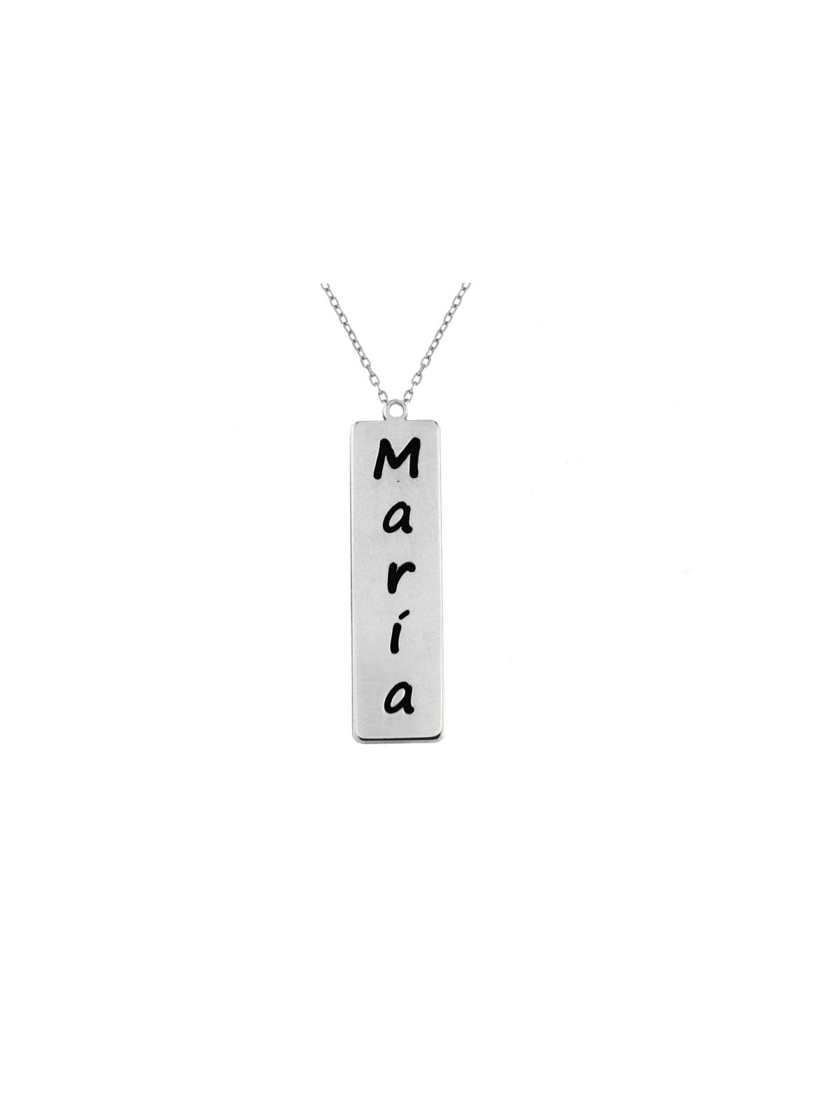 Colgante Vertical Personalizable en Plata