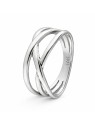 Anillo de Plata de Bandas Entrelazadas de Plata de Ley 925