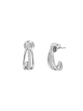 PENDIENTES DE ARO PLATA DE...