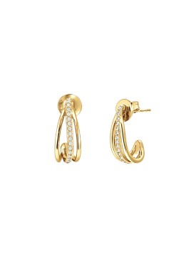 PENDIENTES DE ARO PLATA DE...