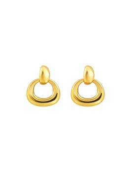 PENDIENTES PLATA 925MM DORADO