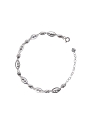 Pulsera de Plata con Motivos Ovalados en Plata 925