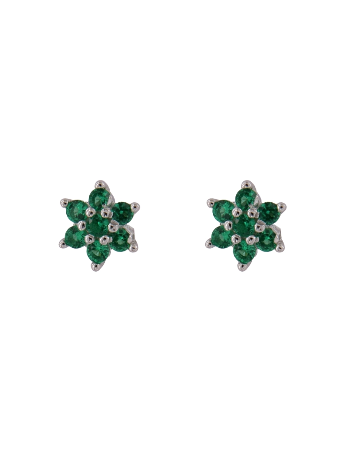 Pendientes de presión en forma de corazón decorados con circonitas de colores, de Plata de Ley 925 mm. Perfecto para las más rom