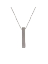 <p>Gargantilla corta decorada con mini circonitas blancas por toda la cadena, en plata lisa.</p>
<p>Cadena 45 cm. </p>
<p>Plata 