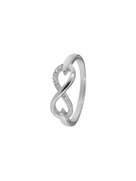 Precioso Anillo de Plata Herradura con circonitas elaborado en plata con circonitas Plata de Primera de Ley. <BR><BR>COMPOSICIÓN