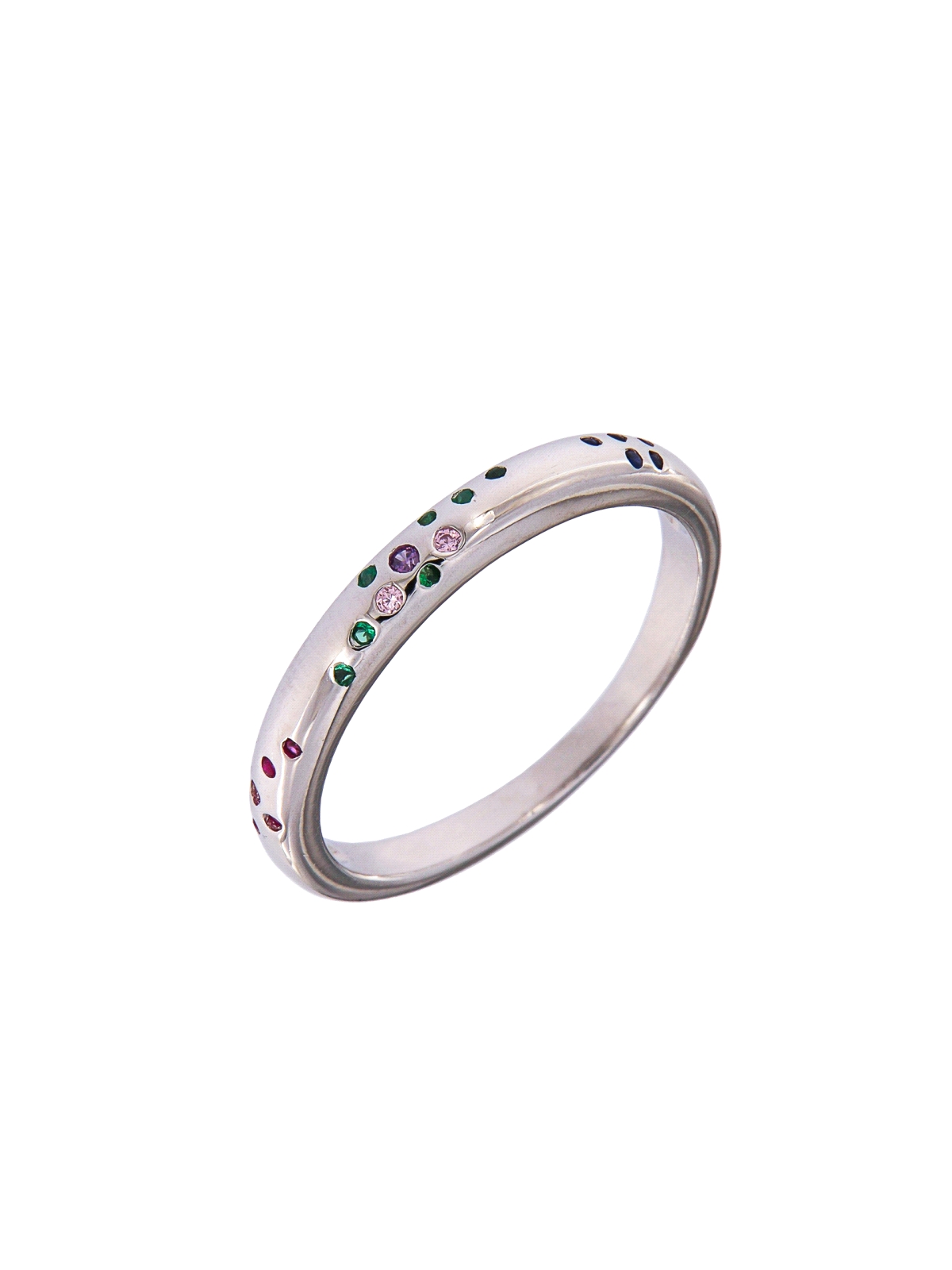 Precioso Anillo de Plata Colorido en Plata de Primera de Ley. <BR><BR>COMPOSICIÓN<BR><BR>Material: Plata de Ley 925<BR>Medidas: 