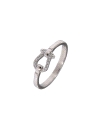 Anillo herradura circonita, Plata 925 MM- Joyas Marisol