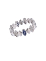 Precioso Anillo de Plata Ojos turcos con circonitas elaborado en plata con circonitas Plata de Primera de Ley. <BR><BR>COMPOSICI