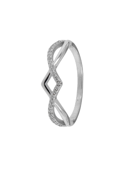 Precioso Anillo de Plata Geométrico sencillo en Plata de Primera de Ley. <BR><BR>COMPOSICIÓN<BR><BR>Material: Plata de Ley 925<B