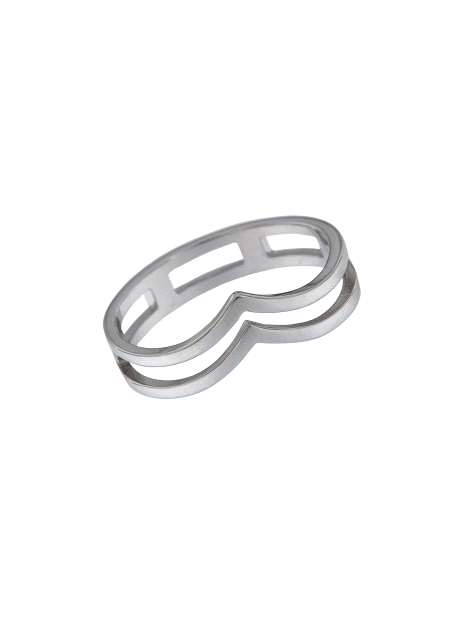 Precioso Anillo de Plata Lisa en Plata de Primera de Ley. <BR><BR>COMPOSICIÓN<BR><BR>Material: Plata de Ley 925<BR>Medidas: Del 