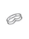 Precioso Anillo de Plata Lisa en Plata de Primera de Ley. <BR><BR>COMPOSICIÓN<BR><BR>Material: Plata de Ley 925<BR>Medidas: Del 