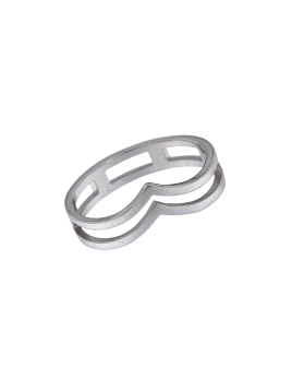 Precioso Anillo de Plata Lisa en Plata de Primera de Ley. <BR><BR>COMPOSICIÓN<BR><BR>Material: Plata de Ley 925<BR>Medidas: Del 
