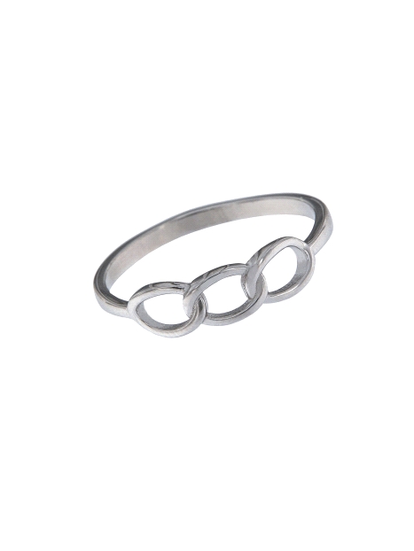 Precioso Anillo de Plata De Trenzado Liso elaborado en Plata de Primera de Ley. <BR><BR>COMPOSICIÓN<BR><BR>Material: Plata de Le