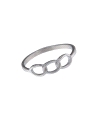 Precioso Anillo de Plata De Trenzado Liso elaborado en Plata de Primera de Ley. <BR><BR>COMPOSICIÓN<BR><BR>Material: Plata de Le