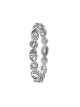 Precioso Anillo de Plata Circonita Colores Ovalada en Plata de Primera de Ley. <BR><BR>COMPOSICIÓN<BR><BR>Material: Plata de Ley