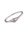 Anillo solitario sencillo circonita cuadrada, Plata 925 MM- Joyas Marisol