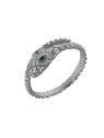 Precioso Serpiente en Plata de Primera de Ley. <BR><BR>COMPOSICIÓN<BR><BR>Material: Plata de Ley 925<BR>Medidas: Del número 10 a
