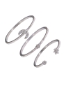 Precioso Anillo Triple Estrella y Luna en Plata de Primera de Ley. <BR><BR>COMPOSICIÓN<BR><BR>Material: Plata de Ley 925<BR>Medi