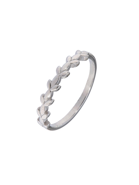 <P>Precioso Anillo de Plata Hoja Circonita en Plata de Primera de Ley. <BR><BR>COMPOSICIÓN<BR><BR>Material: Plata de Ley 925<BR>