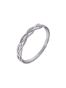 Precioso Anillo de Plata Hojas Lisas en Plata de Primera de Ley. <BR><BR>COMPOSICIÓN<BR><BR>Material: Plata de Ley 925<BR>Medida
