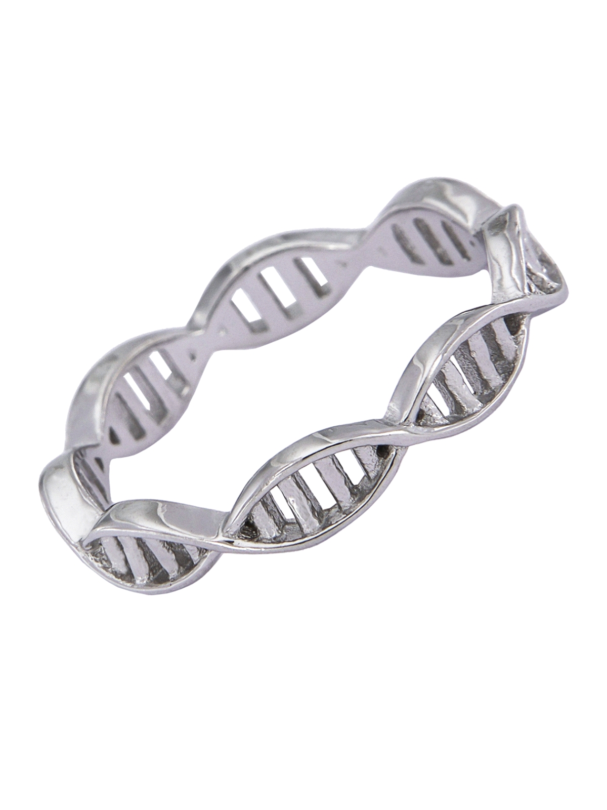 Precioso Anillo de Plata Adn Liso en Plata de Primera de Ley. <BR><BR>COMPOSICIÓN<BR><BR>Material: Plata de Ley 925<BR>Medidas: 