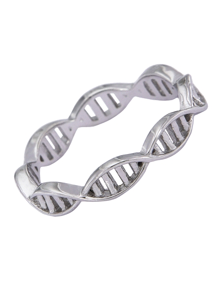Precioso Anillo de Plata Adn Liso en Plata de Primera de Ley. <BR><BR>COMPOSICIÓN<BR><BR>Material: Plata de Ley 925<BR>Medidas: 