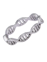 Precioso Anillo de Plata Adn Liso en Plata de Primera de Ley. <BR><BR>COMPOSICIÓN<BR><BR>Material: Plata de Ley 925<BR>Medidas: 