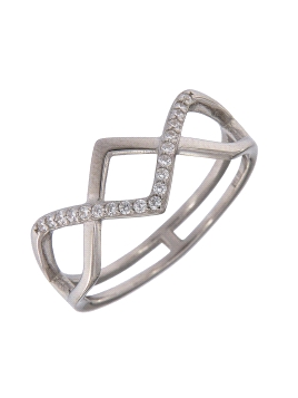 Anillo de Plata con Figuras Entrelazadas en Plata 925