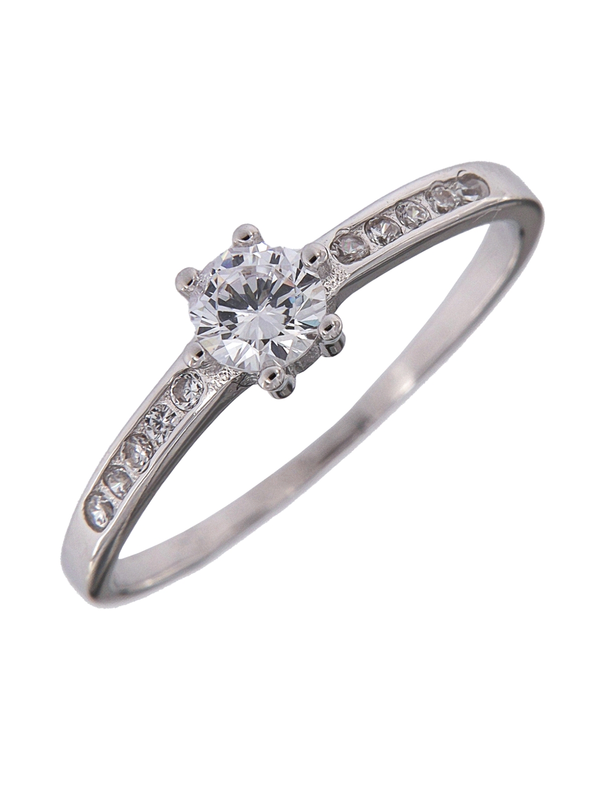Anillo solitario circonita, Plata 925 MM- Joyas Marisol