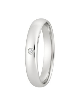 alianza plata 925 circonita 5 mm