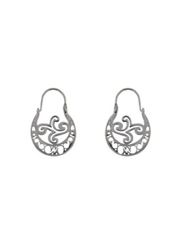 Pendientes aro canario plata calado 18 mm de plata de ley