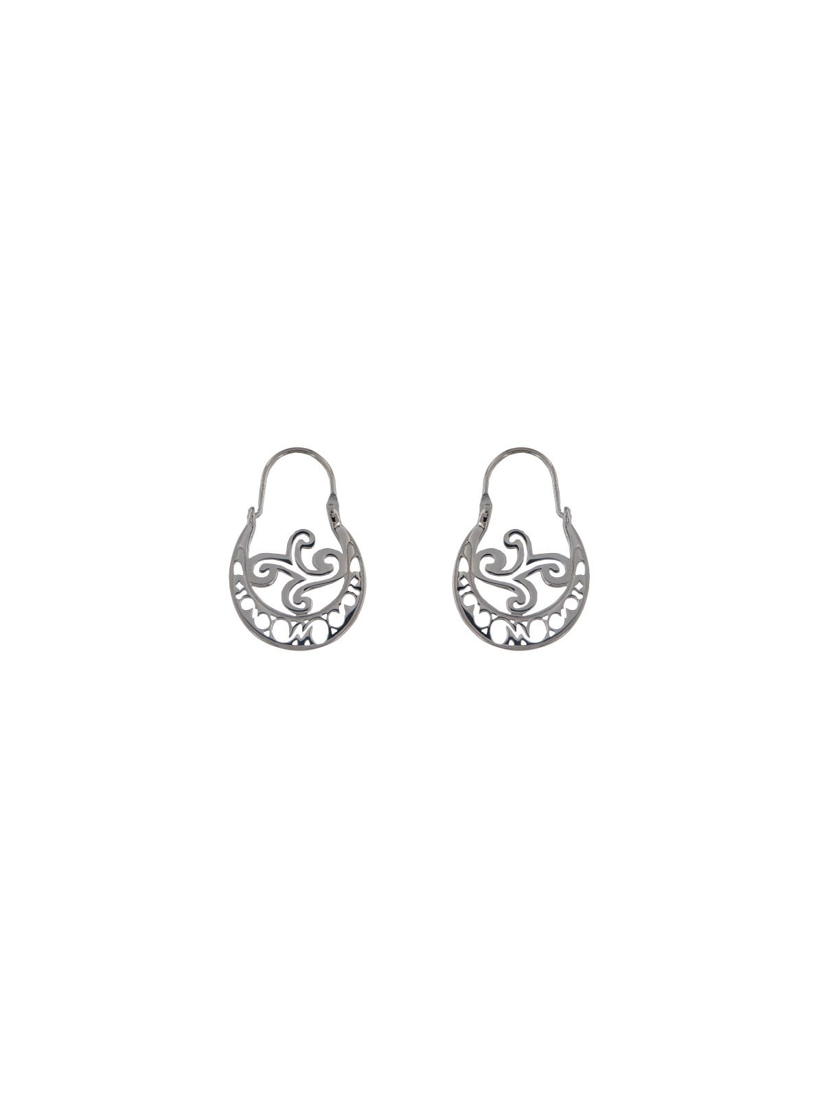 Pendientes aro canario plata calado 18 mm de plata de ley