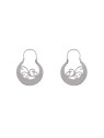 Pendientes aro canario plata liso 18 mm de plata de ley