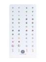 Expositor Pendientes de Presión Plata con capacidad para 24 pares para joyerías