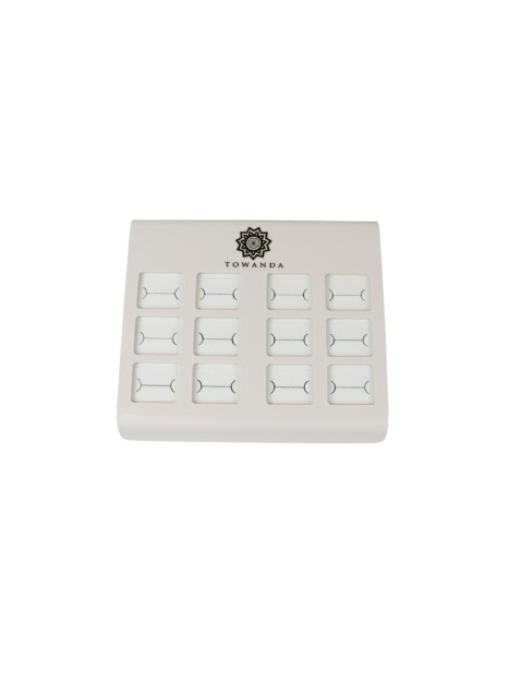 Expositor Anillos Plata 6 Unidades para joyería profesional