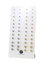 Expositor Pendientes Bola Plata para joyerías